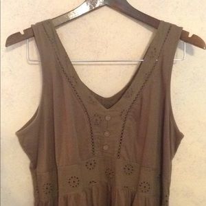 100% Cotton Tank Dress / Size L